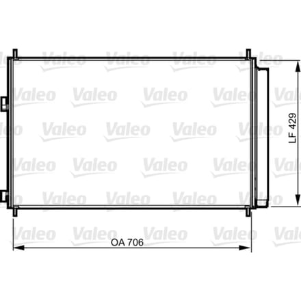 Condensator, airconditioning VALEO 814204