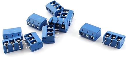 Schroefterminal 3-voudig recht pitch 5.08mm 10 stuks