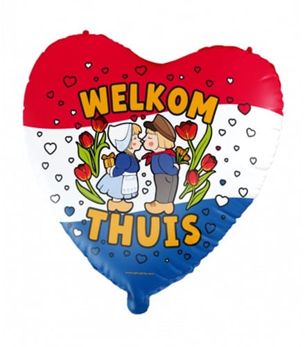 Folieballon welkom thuis.