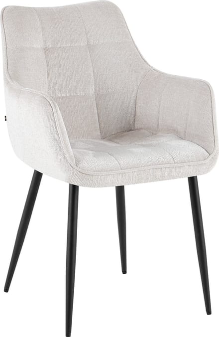 Benoa Eetkamerstoel Lucille Arm Perfect Harmony - Beige - eetkamerstoelen set van 2