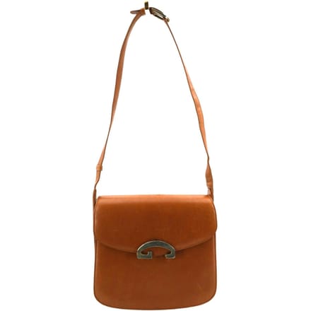 Gucci Vintage leren schoudertas met G-sluiting