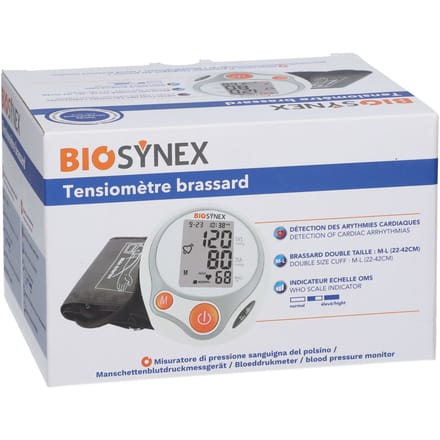 BioSynex Bloeddrukmeter - Detecteert Onregelmatige Hartslag - WHO-schaal Indicator - 2 Jaar Garantie