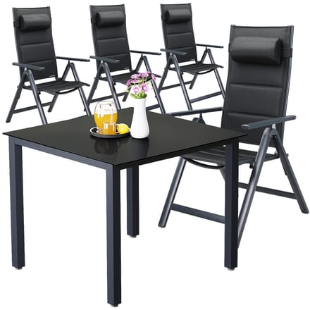 Tuinset Bern Premium 5-delig Anthrazit Aluminium