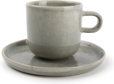 S&P Kop 24cl en schotel licht groen Meridian - set/2