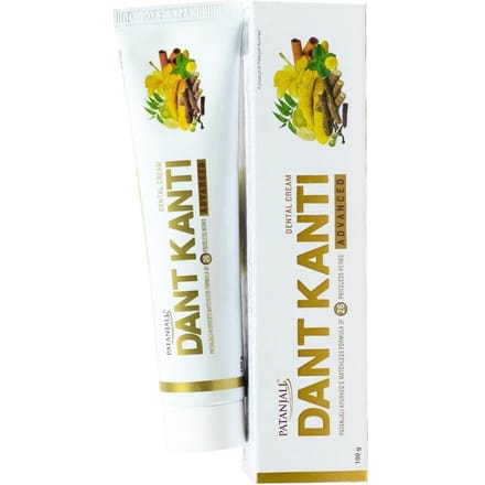 Advanced Patanjali Ayurved Dant Kanti Toothpaste Improved 100 g 6 pcs