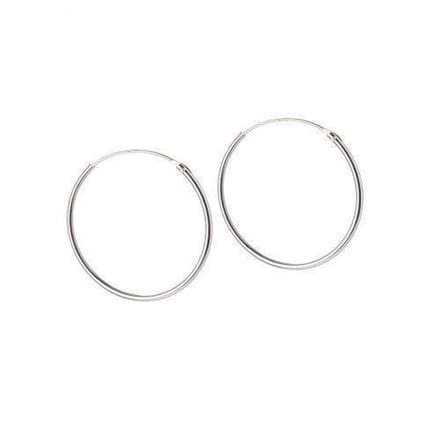 Zilver Hoops 25MM 1,2MM