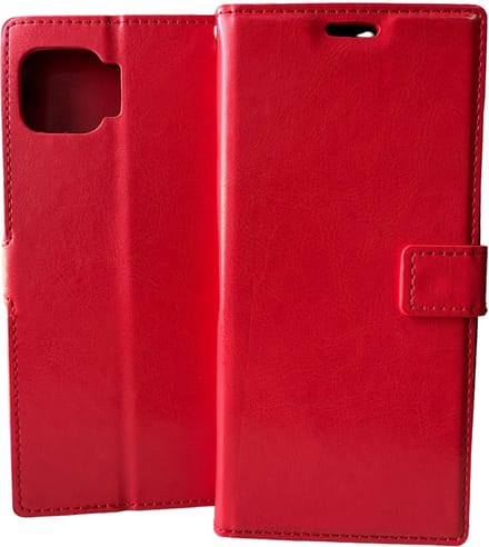 Portemonnee Book Case Hoesje Geschikt voor: Oppo A73 - rood