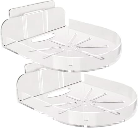 Babymonitorrek - Camera houder - Veilige opslag - Dubbele montagekit - 12 x 95 cm - Wit