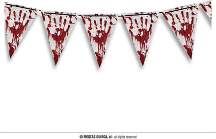 Fiestas Guirca - Vlaggenlijn Halloween Blood (300 cm)