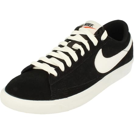 Nike Blazer Low Prm Vntg Suède Heren Zwarte Sneakers