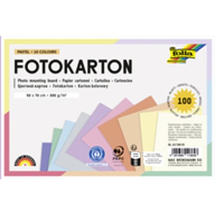 Fotokarton Folia 300gr 50x70cm pastelkleuren