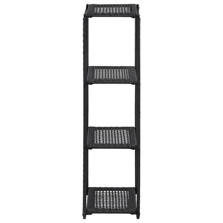 vidaXL - Opbergrek - 30x30x120 - cm - poly - rattan - zwart