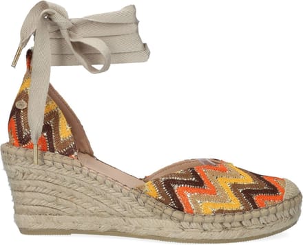 Fred De La Bretoniere 153010217 Espadrilles - Met Sleehak - Dames - Zwart - Maat 38