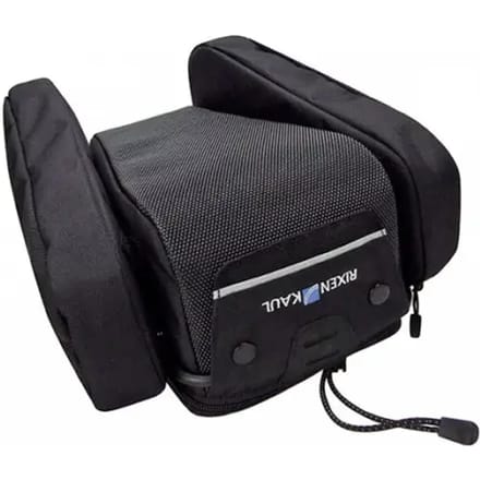 Fietszadeltas met adapter Klickfix Max Sport