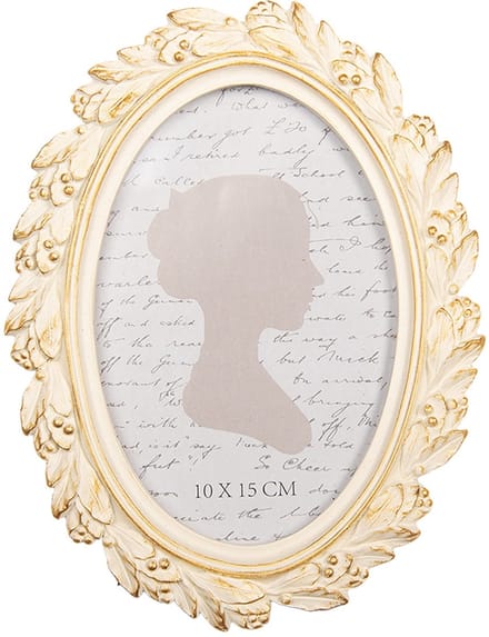Clayre & Eef Fotolijst 10x15 cm Beige Kunststof