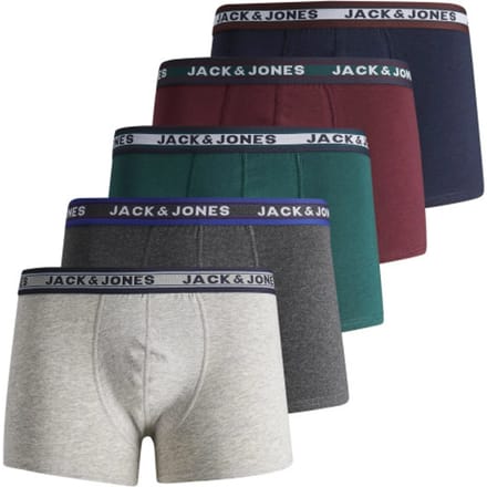 JACK&JONES ACCESSORIES JACBLACK TRUNKS 5 PACK LTN Heren Onderbroek  - Maat L