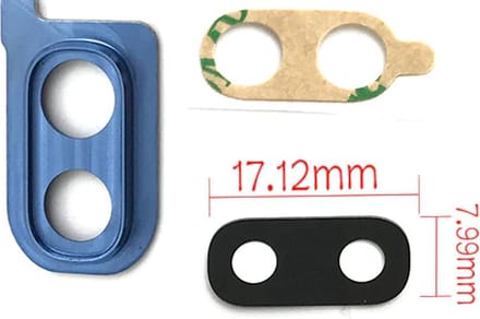 Achtercamera Cover Geschikt voor Samsung Galaxy A40 – Premium – Blauw