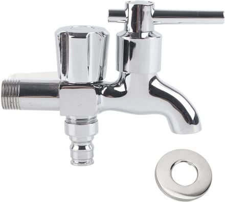Dailygoods- Waterkraan G1/2in - Dubbele Uitloop - Koude Waterkraan