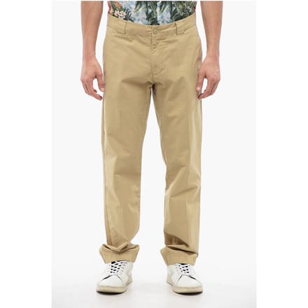 Hoge taille chinobroek in beige