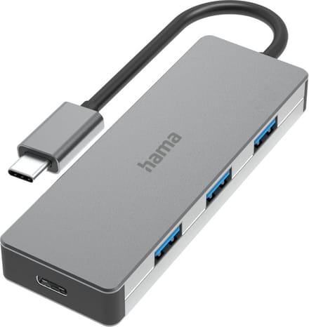 Hama 00200105 USB-C (USB 3.2 Gen 2) multiport hub 4 poorten Antraciet