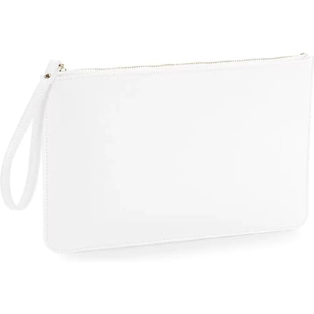 Boutique Accessory Pouch soft zacht wit handtasje clutch