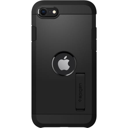 Spigen Tough Armor Backcover voor de Apple iPhone SE (2022 / 2020) - Zwart
