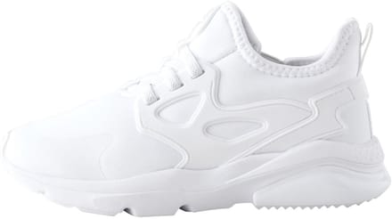 Next - Jongens - Elastische vetersneakers met brede pasvorm - Wit