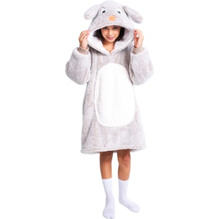 Sweat-couverture surdimensionné pour enfants Lapin Douillet Noxxiez CH321 white