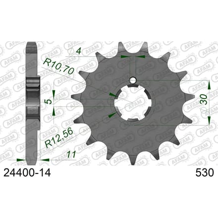 Tandwiel Afam 530 14 dents