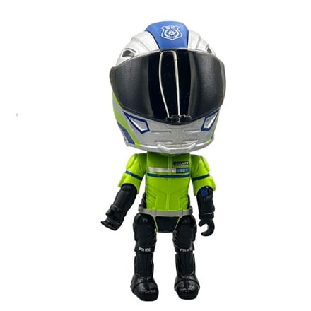 Transformerende Helm Gesimuleerde Motorrijder Actiefiguur Beweegbare Ledematen Legering Motorhelm Legering Cool