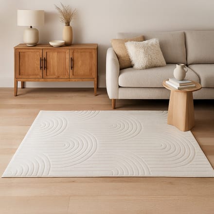 Milton & Oldbrook Vloerkleed 120 x 170 cm Rumia Wit