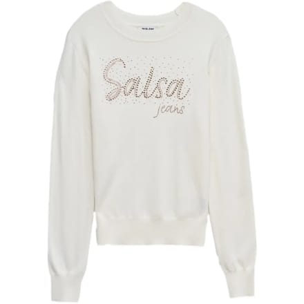 Pullover met logo dames Salsa Jeans
