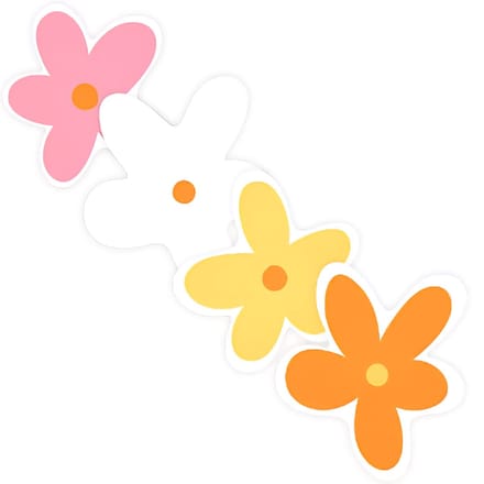 8x Sticker Madelief - bloemen - bloem - moederdag