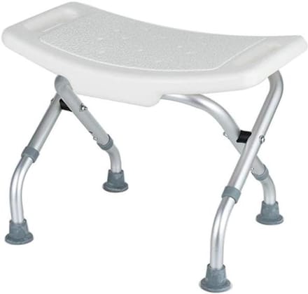 Douche Kruk - Bad Zitje - Veilig Douchen - Inklapbaar & Verstelbaar - 33-37 Cm - Wit