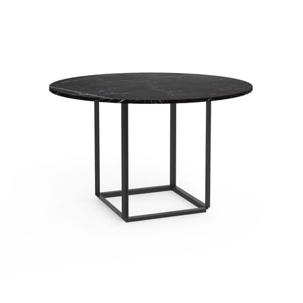 New Works Florence Dining Table - black marquina marble - Ø 120 cm