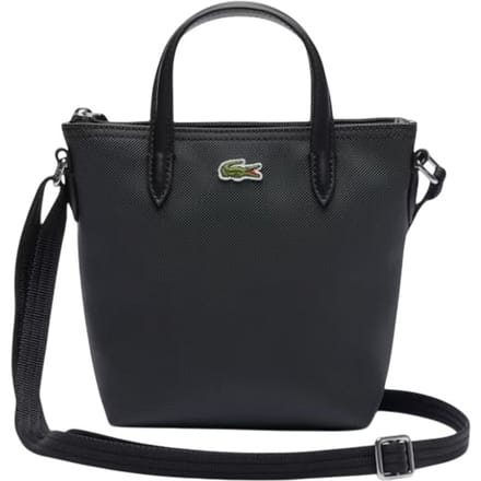 LACOSTE schoudertas handtas Shopping Cross Bag Noir zwart