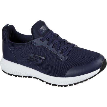 Skechers Dames Squad Slipbestendige Veterschoenen voor Veiligheid