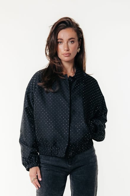 Colourful Rebel - Bente Studded Bomber Jacket - Dames - Bomber jassen