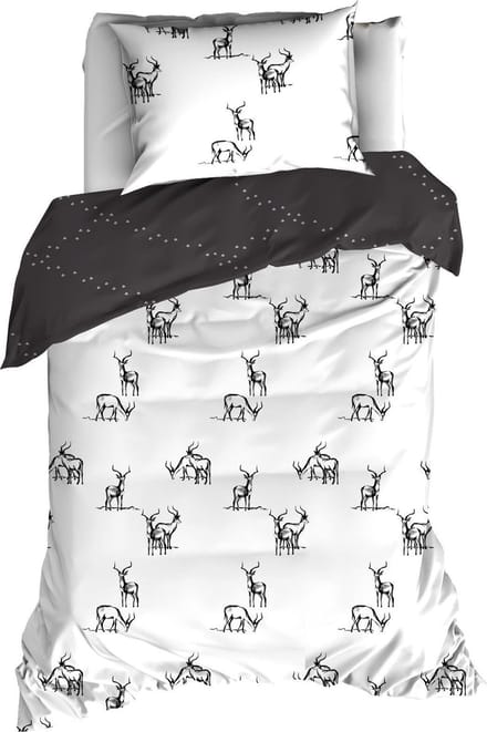 De Witte Lietaer Dekbedovertrek Antilope - Eenpersoons - 140 x 200/220 cm - Grijs