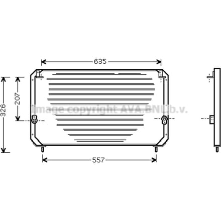 Condensator, airconditioning AVA COOLING TO5202