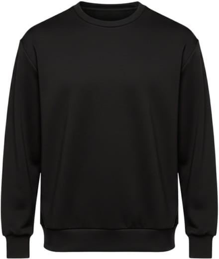 OMBRE Sweater - Regular Fit - Viscose - Lange Mouw Zwart M