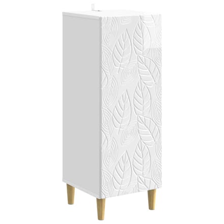 vidaXL - Dressoir - Hoogglans - Wit - 33 - x - 34,5 - x - 90 - cm - Bewerkt - hout