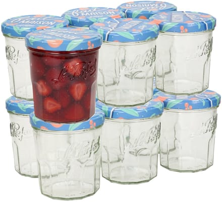 Le Parfait Bewaarpot/voorraadpot - 12x stuks - met schroefdeksel - 324 ml