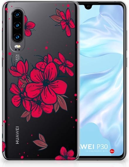 Huawei P30 TPU Case Blossom Red