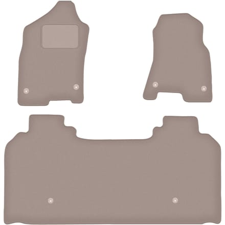 Beige velours vloermatten voor: Dodge RAM 1500 lang (2019)