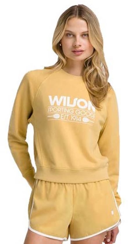 Wilson Sideline Crew Sweatshirt Geel XL Vrouw
