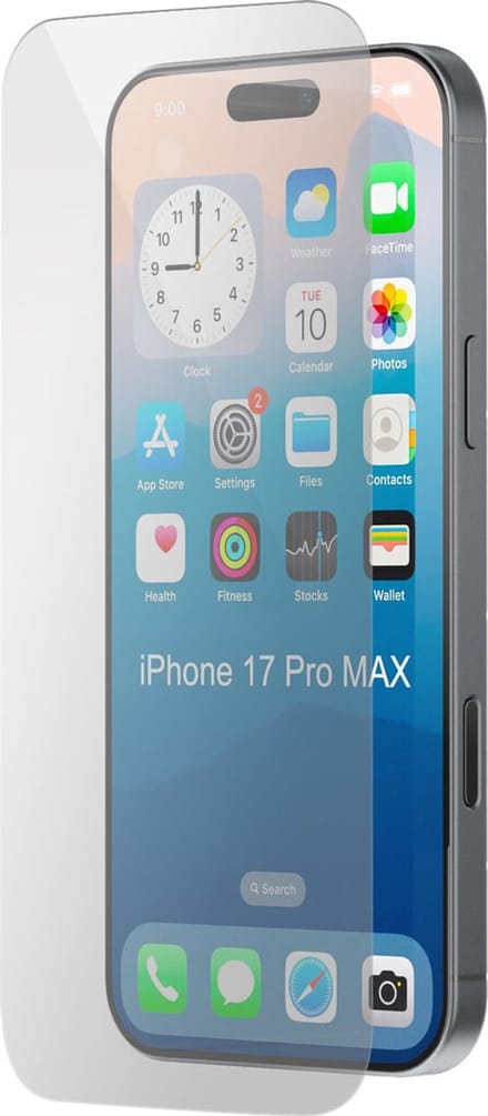 Mobiparts Screenprotector geschikt voor Apple iPhone 16 Pro Max Apple iPhone 17 Pro Max Apple iPhone 18 Pro Max - Gehard Glas - Anti-bacterieel -