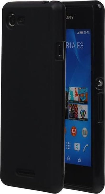 Sony Xperia E3 TPU Hoesje Zwart