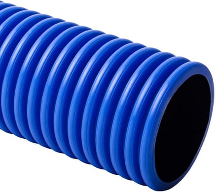 Elmar Serie - Blauwe Gegolfde Beschermbuis - 50mm - Flexibel - Polyetheen