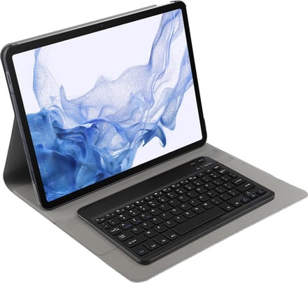 Cazy tablet Hoes met Toetsenbord geschikt voor Samsung Galaxy Tab S10 Plus / Tab S9 FE Plus / Tab S9 Plus - AZERTY Bluetooth Keyboard Case - Zwart